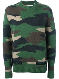 свитер с камуфляжным принтом  Off-White