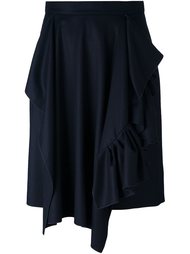 асимметричная юбка с драпировкой Maison Rabih Kayrouz