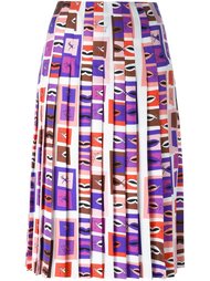 плиссированная юбка 'lips'  Emilio Pucci