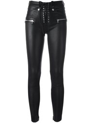 lace-up skinny trousers Unravel