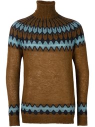 свитер с зигзагообразным узором  Laneus