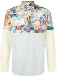 рубашка с контрастными рисунками Comme Des Garçons Shirt