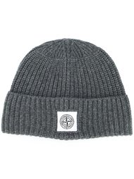 шапка-бини с отделкой в рубчик Stone Island