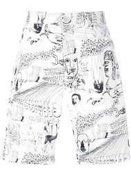 шорты с иллюстрированным рисунком Comme Des Garçons Shirt
