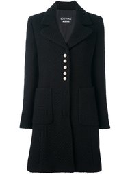пальто с пуговицами-жемчужинами Boutique Moschino