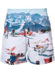 mountain print bermuda shorts Orlebar Brown