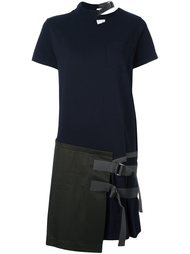 платье с контрастной панелью Sacai