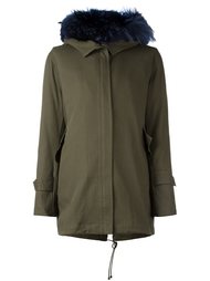 long trim detail coat Forte Couture