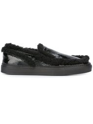 слиперы с искусственным мехом Mm6 Maison Margiela