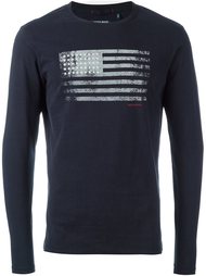 футболка с принтом американского флага Woolrich