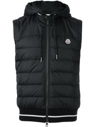 стеганая жилетка с капюшоном Moncler