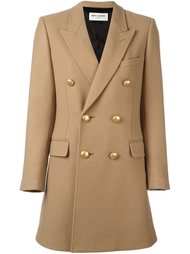 двубортное пальто Saint Laurent