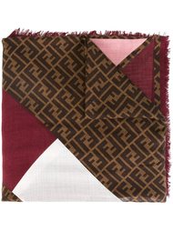 шарф в стиле колор-блок  Fendi