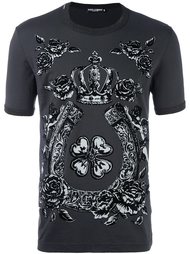 футболка с принтом короны Dolce &amp; Gabbana