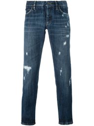 джинсы с рваными деталями  Dolce &amp; Gabbana