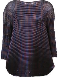 'Grid Pleats' blouse Issey Miyake