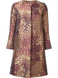 пальто с леопардовым узором Josie Natori