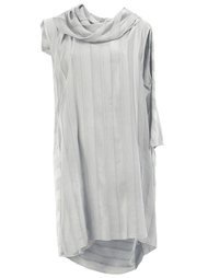 striped cowl neck dress Masnada