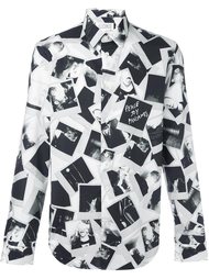 рубашка с рисунком в виде полароидов Maison Margiela