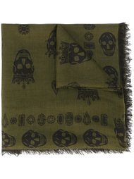 king and queen skull scarf Alexander McQueen