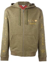 толстовка 'I Love You' с капюшоном Kenzo