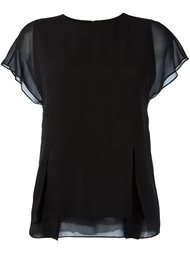 топ с прозрачными рукавами 3.1 Phillip Lim