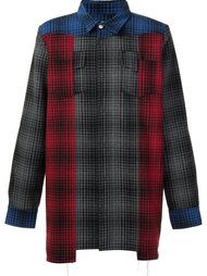 plaid colour block shirt Off-White