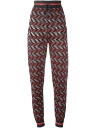 трикотажные брюки с зигзагообразным узором M Missoni