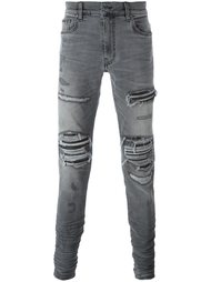 джинсы кроя слим с рваными деталями Amiri