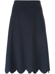 юбка с волнистой отделкой  Red Valentino