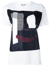 abstract face print T-shirt  McQ Alexander McQueen