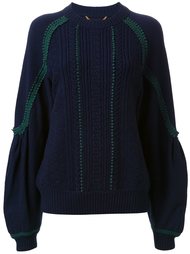 текстурированный свитер с объемными рукавами Muveil