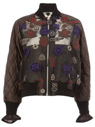 patch embroidered bomber Sacai