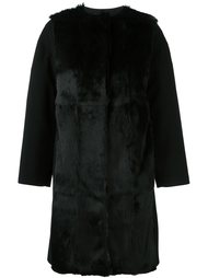 пальто 'Manteau Ceinture' с меховой отделкой Plein Sud Jeanius