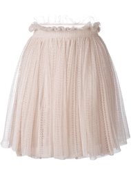 floral lace flared skirt Alexander McQueen