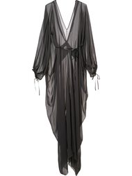 draped sheer dress Isabel Benenato