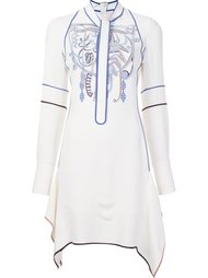 cady embroidered neck tie dress Peter Pilotto
