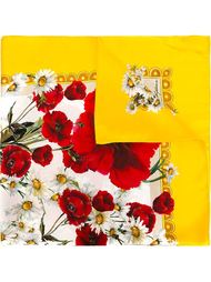 шарф с принтом ромашек  Dolce &amp; Gabbana