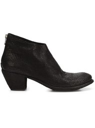 snakeskin effect ankle boots Officine Creative