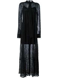 кружевное длинное платье  McQ Alexander McQueen