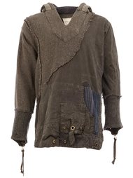 футболка с люерсами и капюшоном Greg Lauren