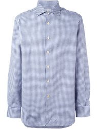 рубашка в мелкую клетку Kiton