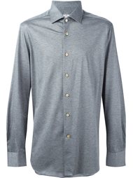 меланжевая рубашка Kiton