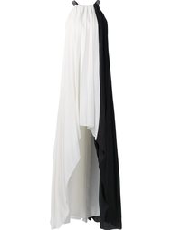 pleated asymmetric dress Halston Heritage