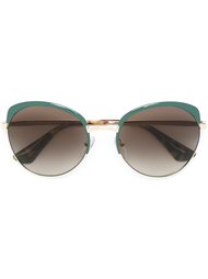 объемные солнцезащитные очки  Prada Eyewear