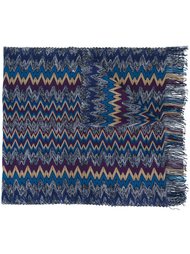 вязаный шарф с узором зигзаг Missoni