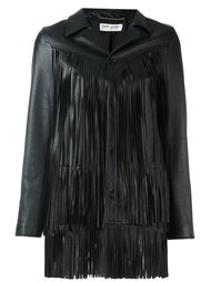 куртка с бахромой Saint Laurent