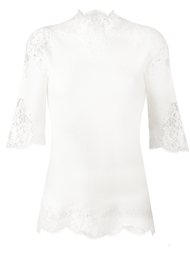 кружевная блузка с короткими рукавами Ermanno Scervino