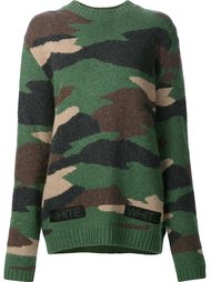 camouflage knit pullover Off-White