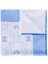 logo print scarf MCM